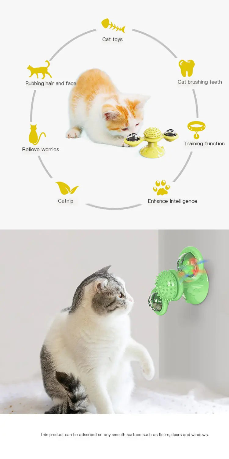 Jouet Moulinet Rotatif pour Chats