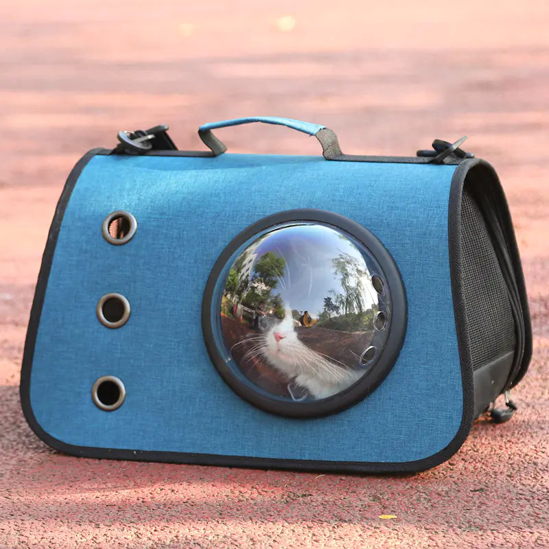 Foldable Cat Backpack - Breathable Design with Porthole