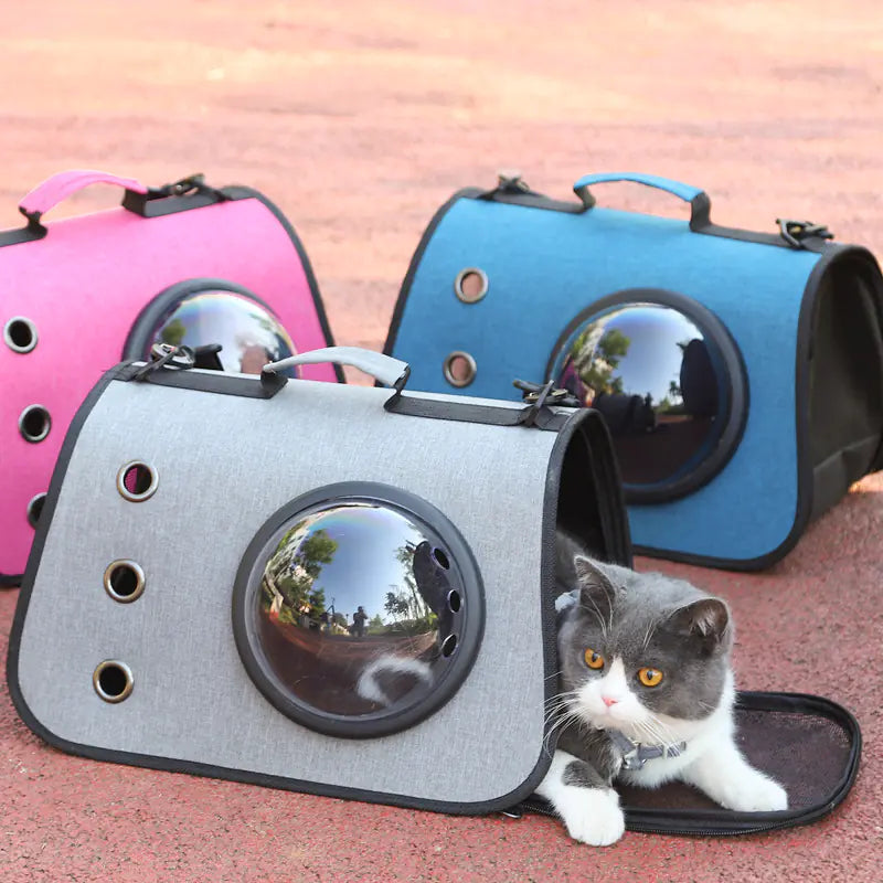 Foldable Cat Backpack - Breathable Design with Porthole
