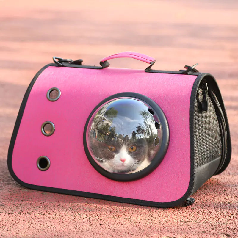 Foldable Cat Backpack - Breathable Design with Porthole