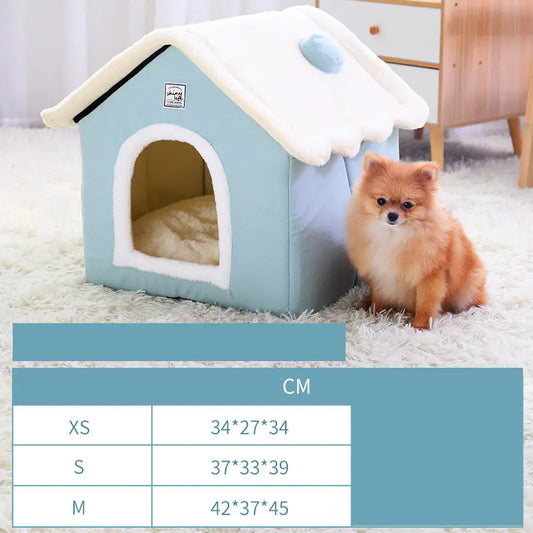 Maison Douillette pour Chiens & Chats – Style Niche Fermée