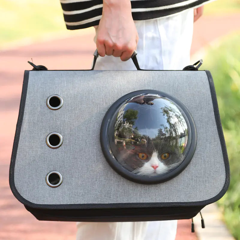Foldable Cat Backpack - Breathable Design with Porthole