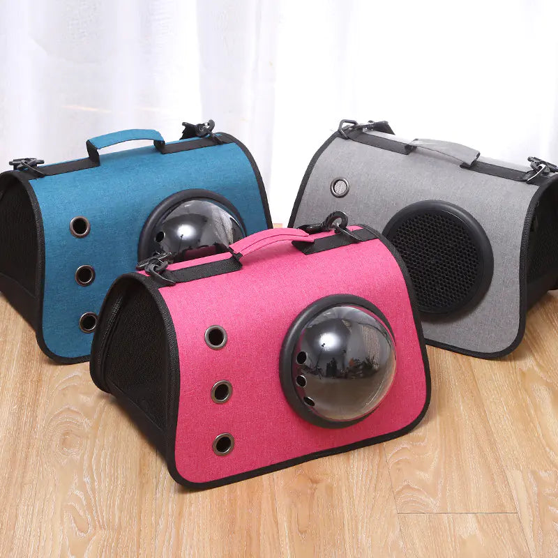 Foldable Cat Backpack - Breathable Design with Porthole